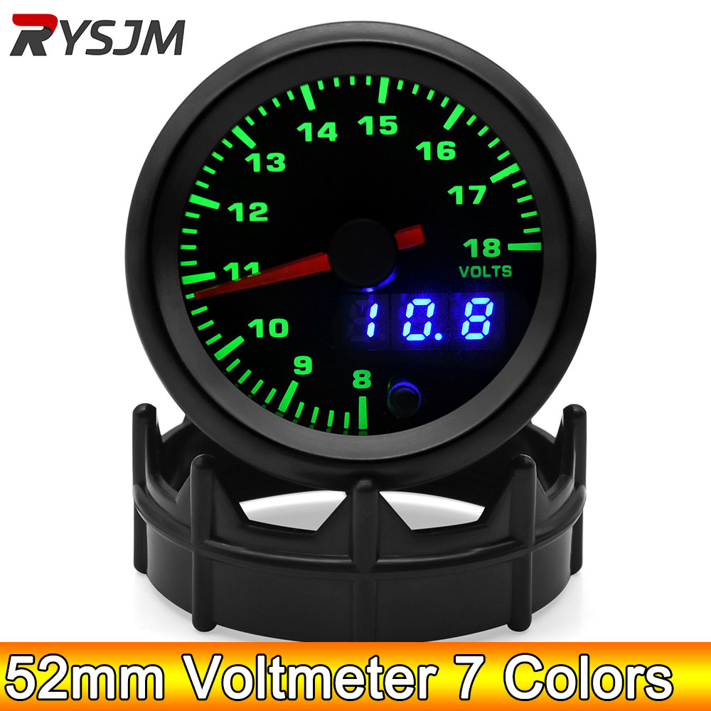 Battery Load Tester - AD-7 ألوان ضوء الفولتميتر 52 مقياس