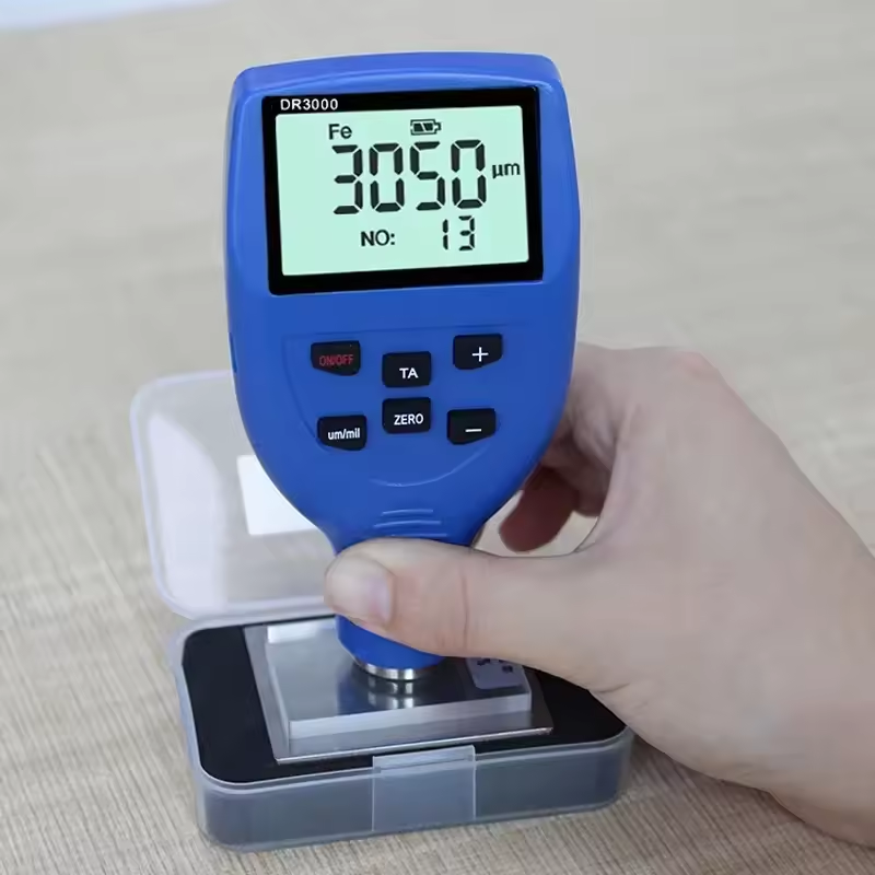    0-3000μm 0.1μm Fe NFe التح - مراجعة Paint Thickness Gauge وسعره