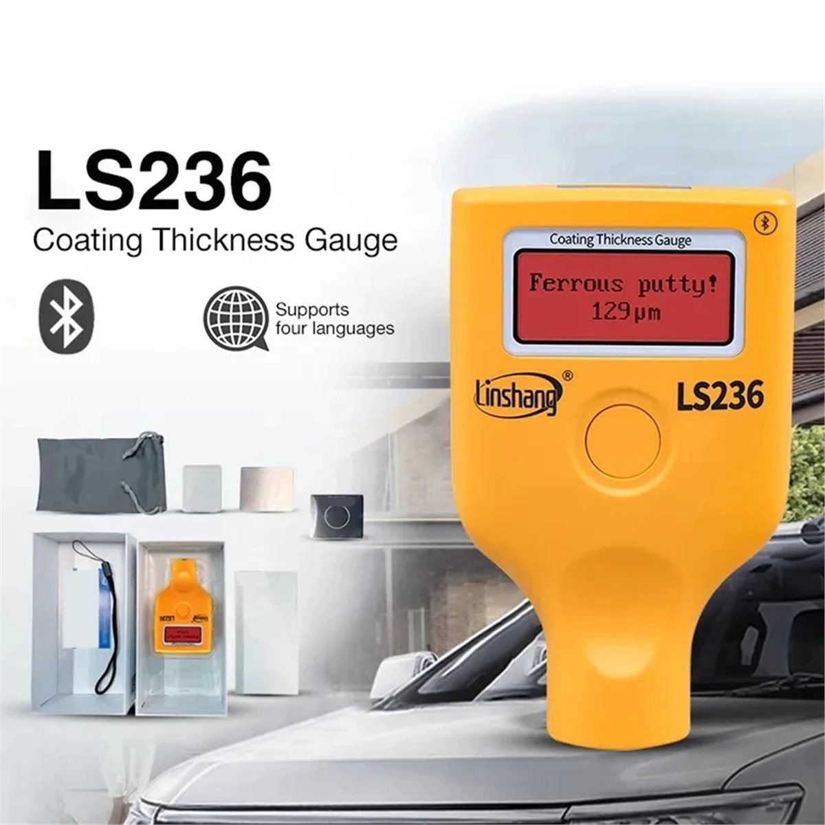 Y1251A* ☀ ▃   جهاز قياس سمك ال - مراجعة Paint Thickness Gauge وسعره